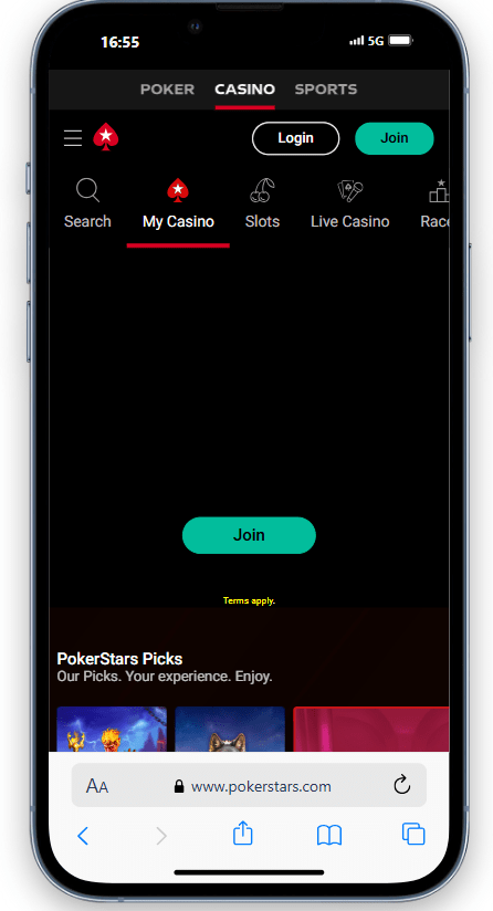 Pokerstars Casino app