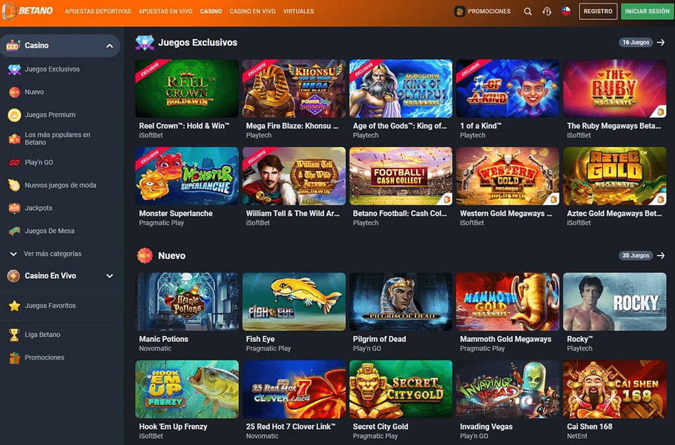 betano casino slots
