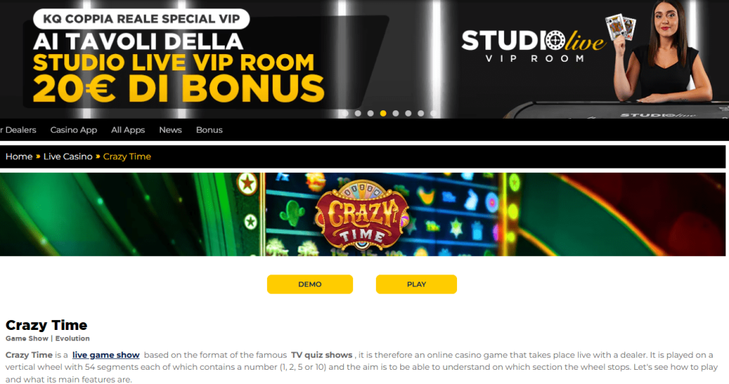 goldbet crazy time