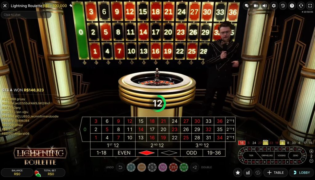 lightning roulette live game