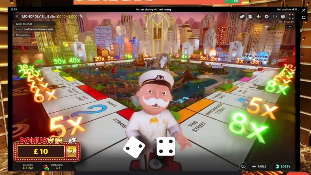 monopoly big baller bonus round