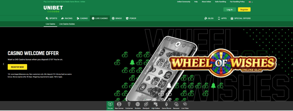 unibet live casino